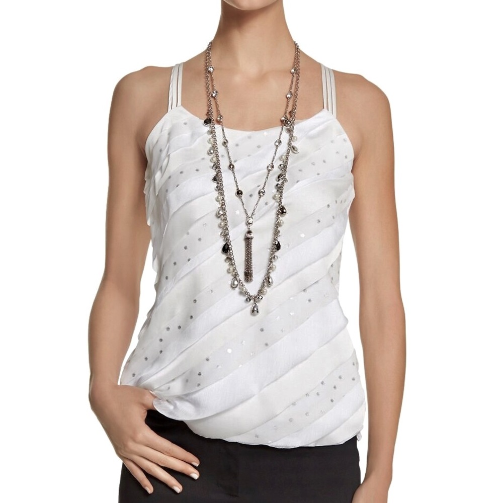 WHBM TIERED DOT CAMISOLE